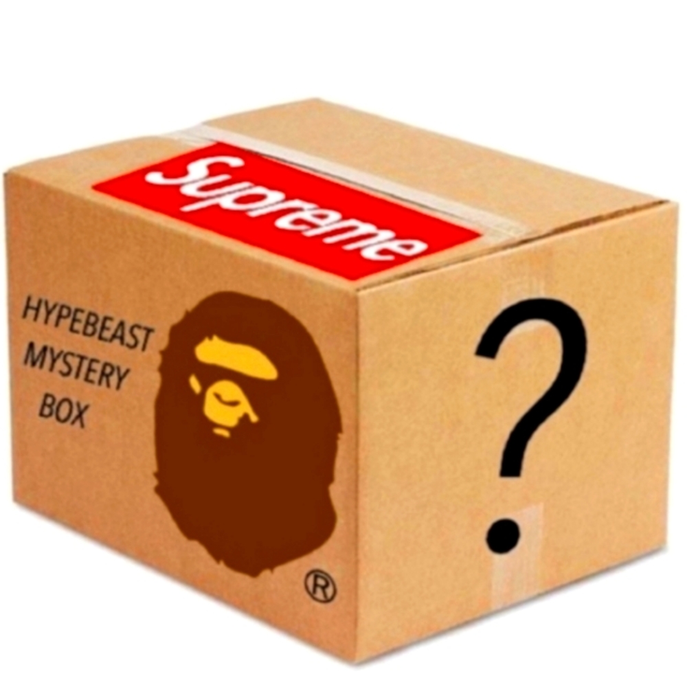 Hypebeast mystery shirts box 3 t-shirts supreme nike racing mlb Stussy adidas